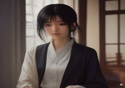 韩系素人出道女优代表，自然妆容，真实感强，室内自然光拍摄，非偶像风格的亲近感